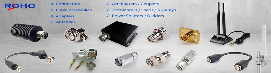 Low Pim 4.3-10 Male to SMA Female Straight RF Connector Adapter